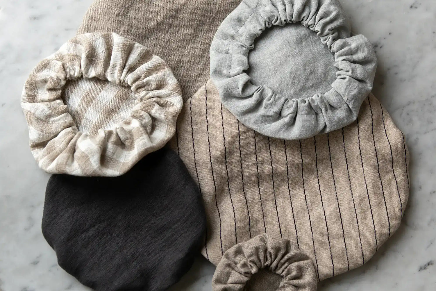 Skålöverdrag i linne – Byt plastfolie till bowl-covers