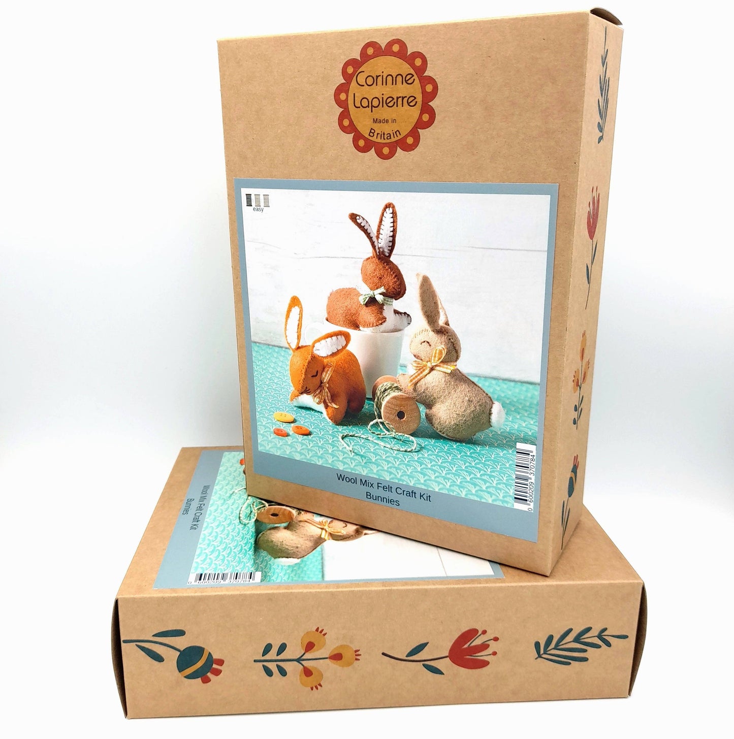 DIY sykit | Kaninfamilj i ullfilt