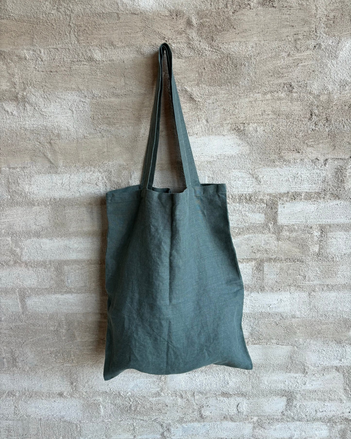Tote-bag, Forest green | Linen Tales