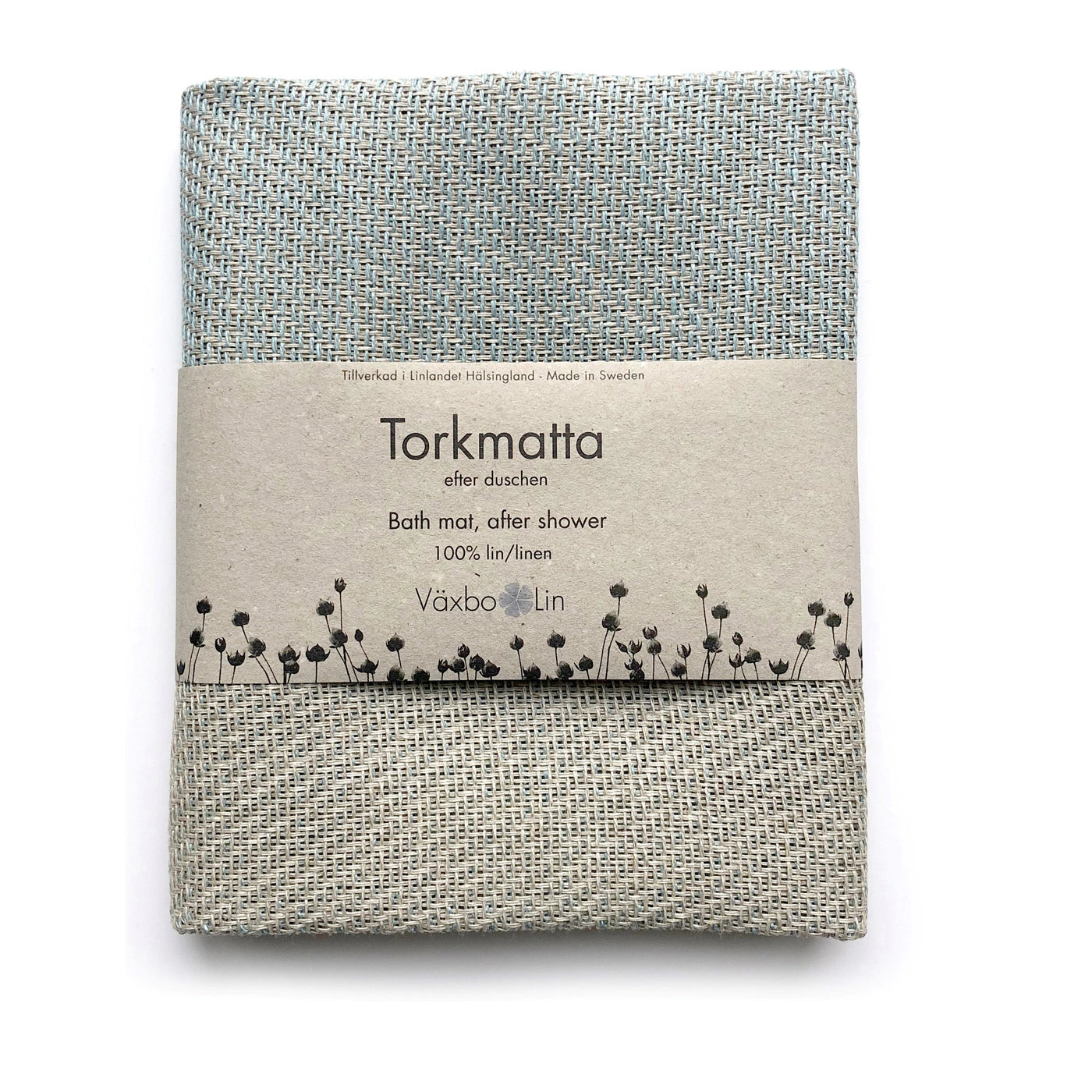 Torkmatta i linne (Ljusblå)