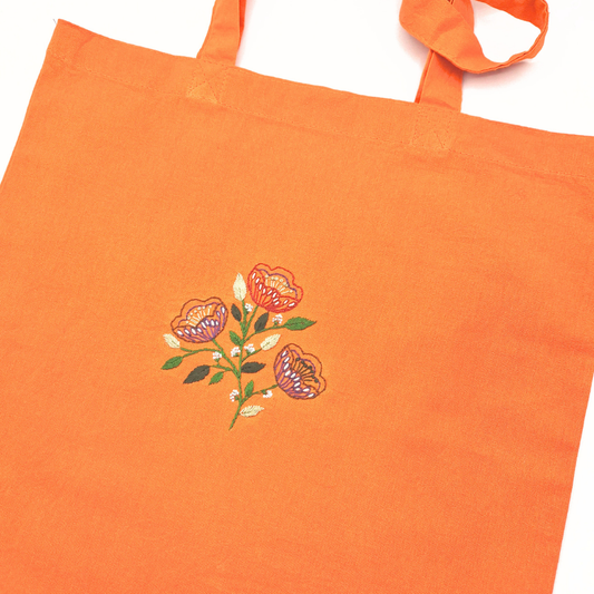 Stick & Stitch (Folklore blommor) | Vattenlöslig broderi-mall