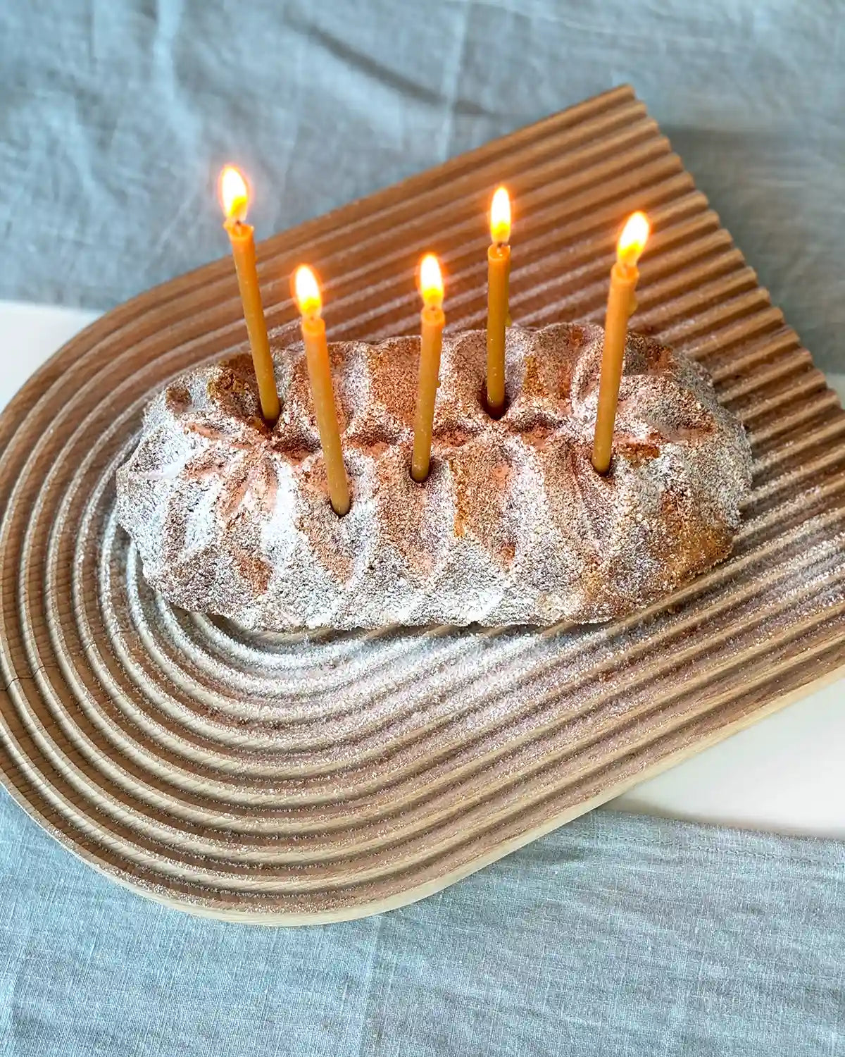 Ljusblåa bordstabletter