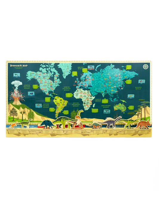 En världskarta av papper