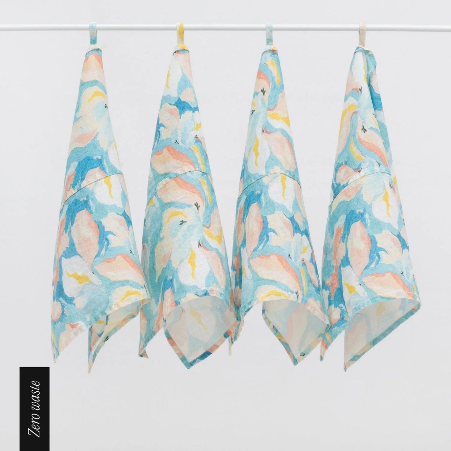 Kökshandduk i linne, Pastell Iris | Linen Tales