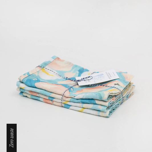 Kökshandduk i linne, Pastell Iris | Linen Tales