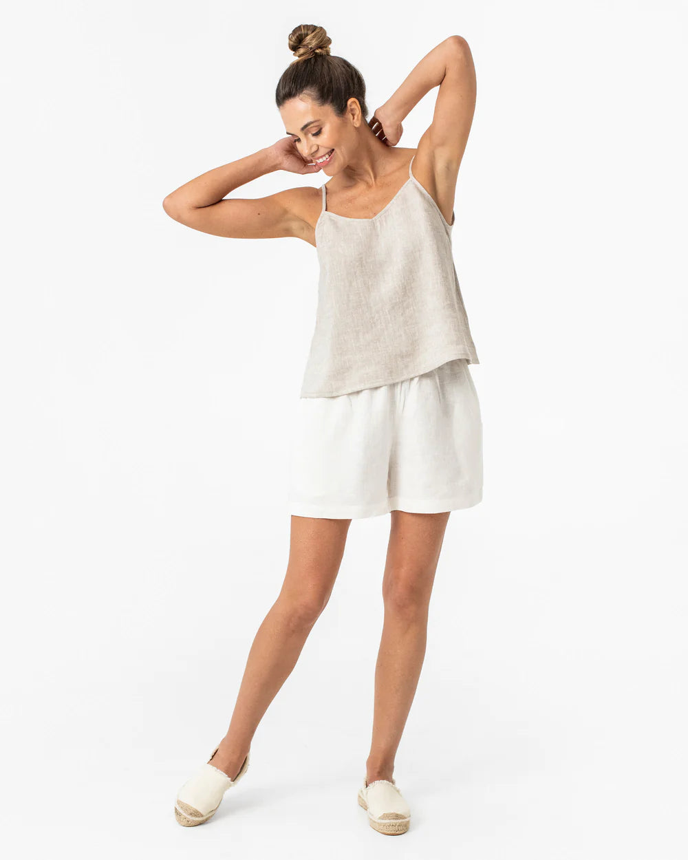 Linne med smala band (Beige) | Spagetti linne