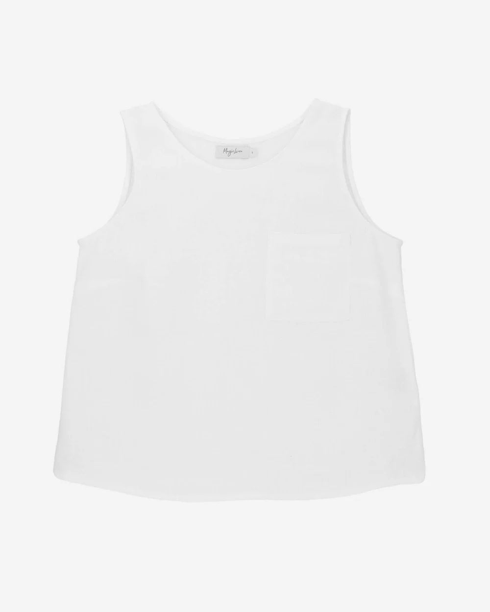 Tank top linne (Vitt)
