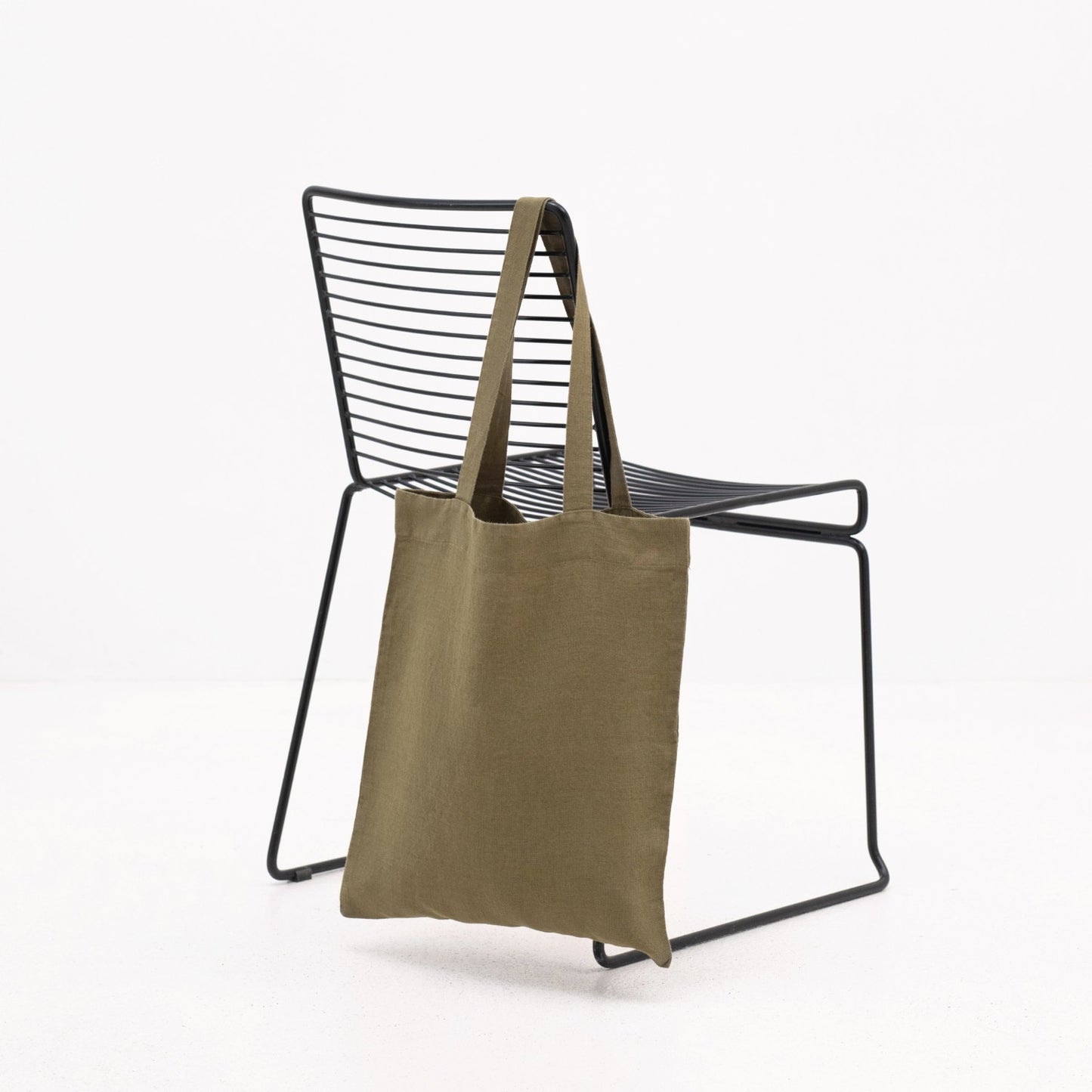 Tote-bag i linne | Martini Olive