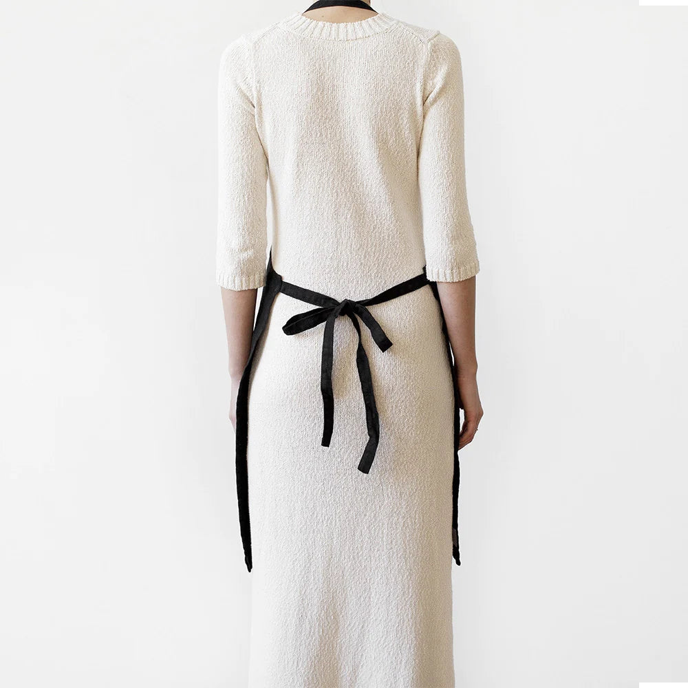 Förkläde i linne (Black) | Linen Tales