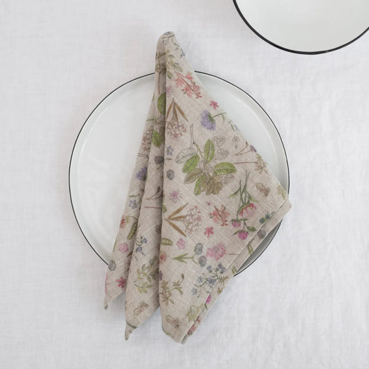 Linneservetter 40 cm (2 st), Botany | Linen Tales