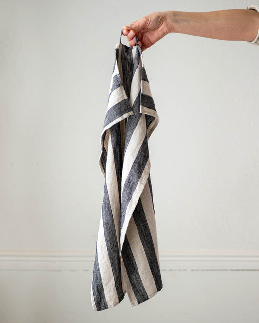 Linnehandduk, svartrandig