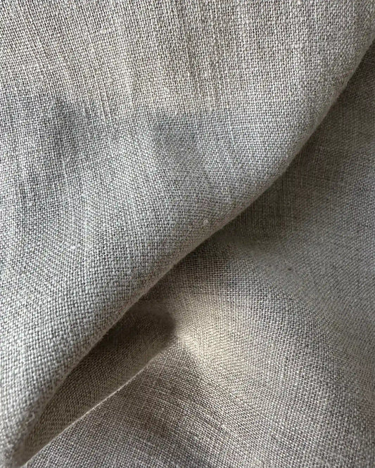 Linnetyg naturell metervara, stentvättat