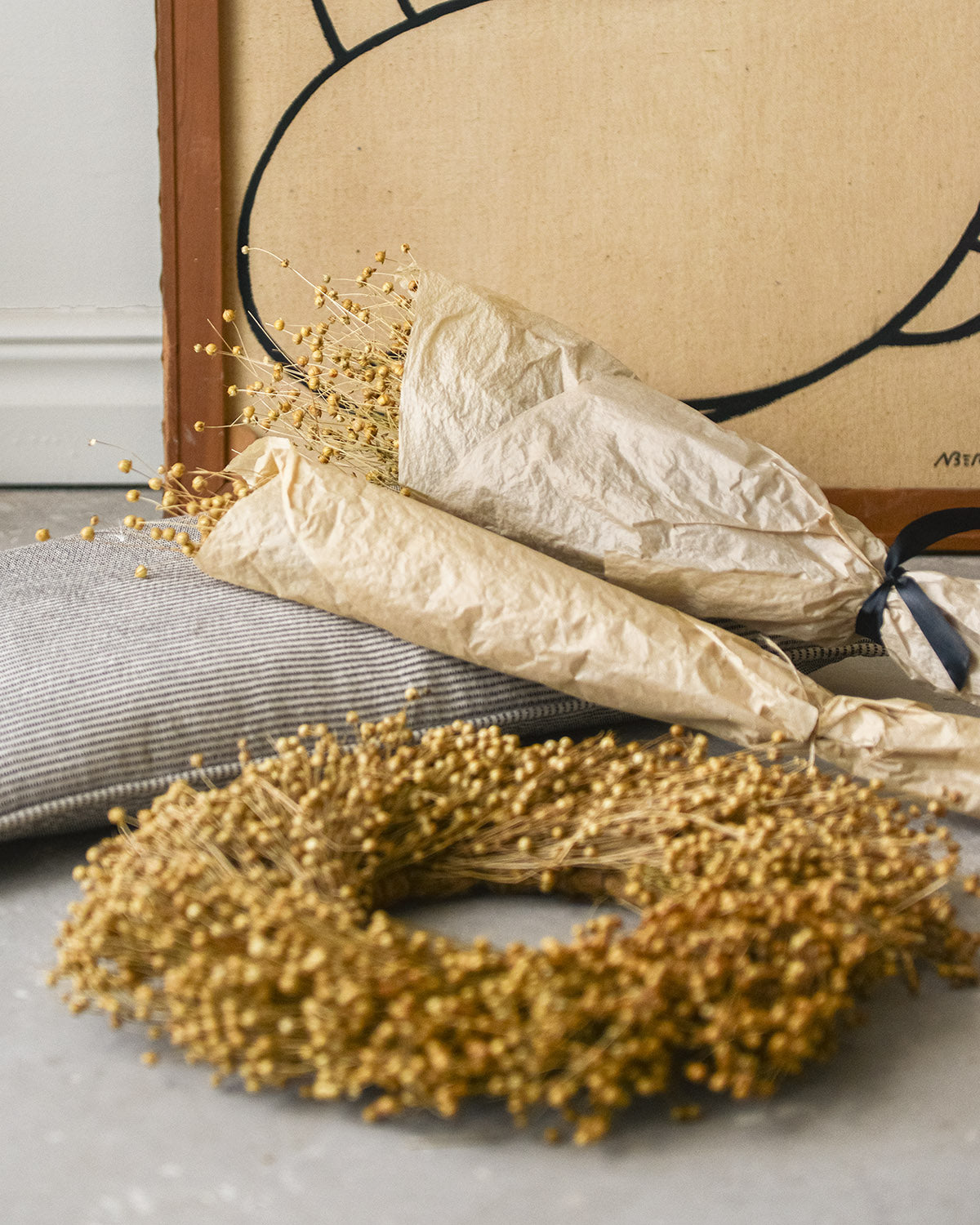 Torkade linprodukter