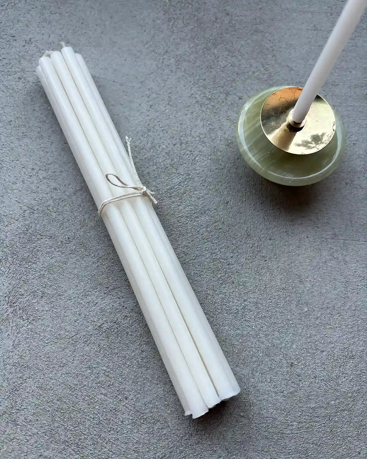 Bivaxljus (Vita) "Tårtljus", tunna (10-pack)