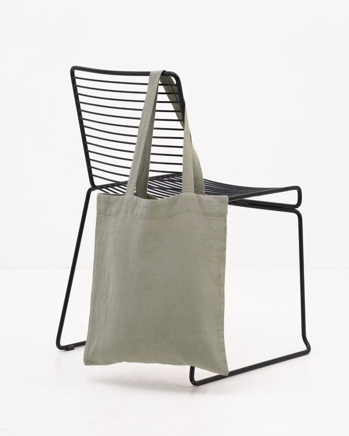 Tote-bag i linne | Khaki