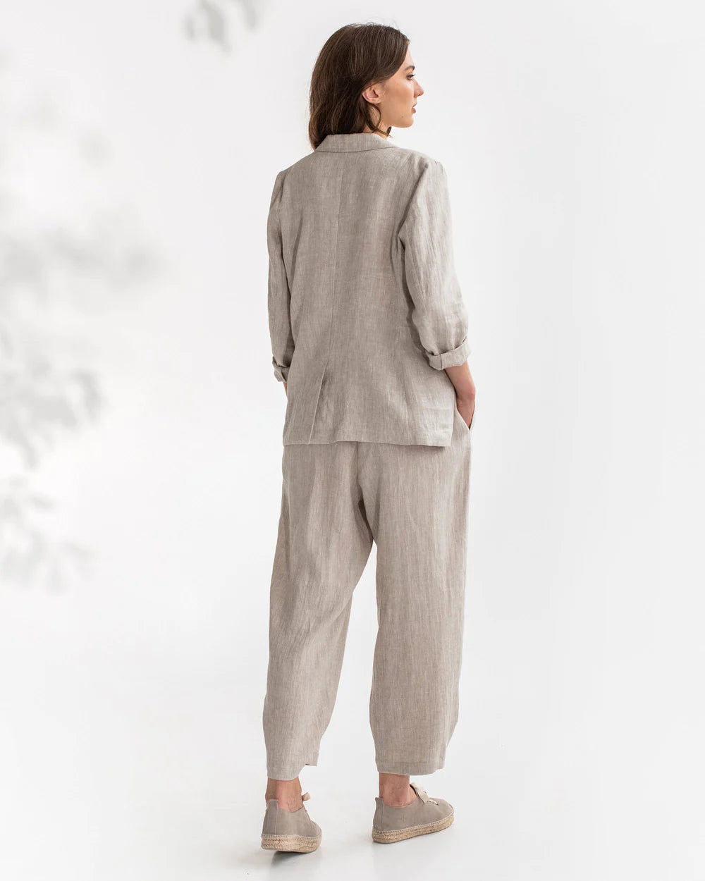 Linneblazer (Naturmelerad) | Magic Linen