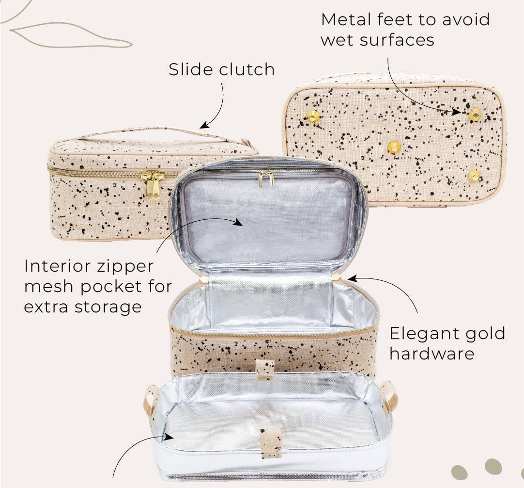 En necessär i linne.