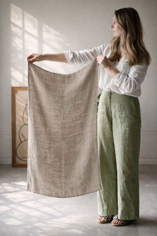 Babyfilt i linne (Naturell) | Linly