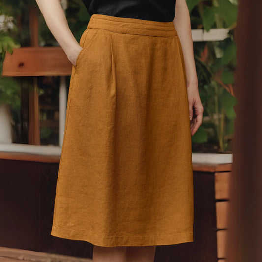 Kjol midi, Tulip (Bronze)
