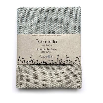 Torkmatta i linne (Ljusblå)