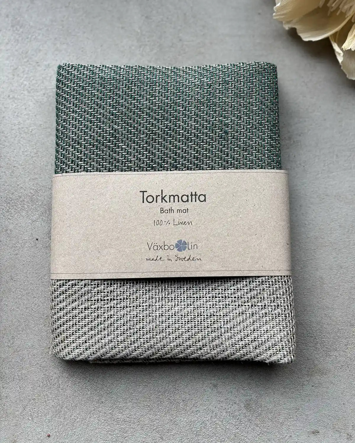 Torkmatta i linne (Mossgrön)