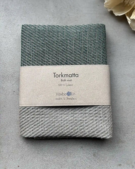 Torkmatta i linne (Mossgrön)