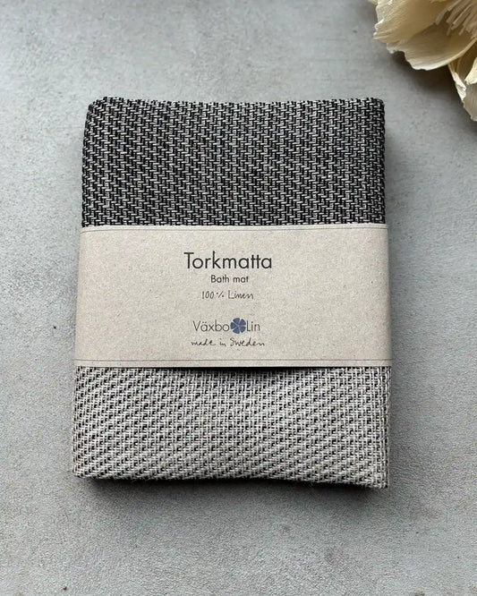 Torkmatta i linne (Svart)