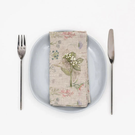 Linneservetter 40 cm (2 st), Botany | Linen Tales