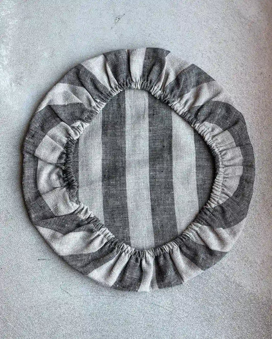 Skålöverdrag i linne (30 cm) | Bredrandig