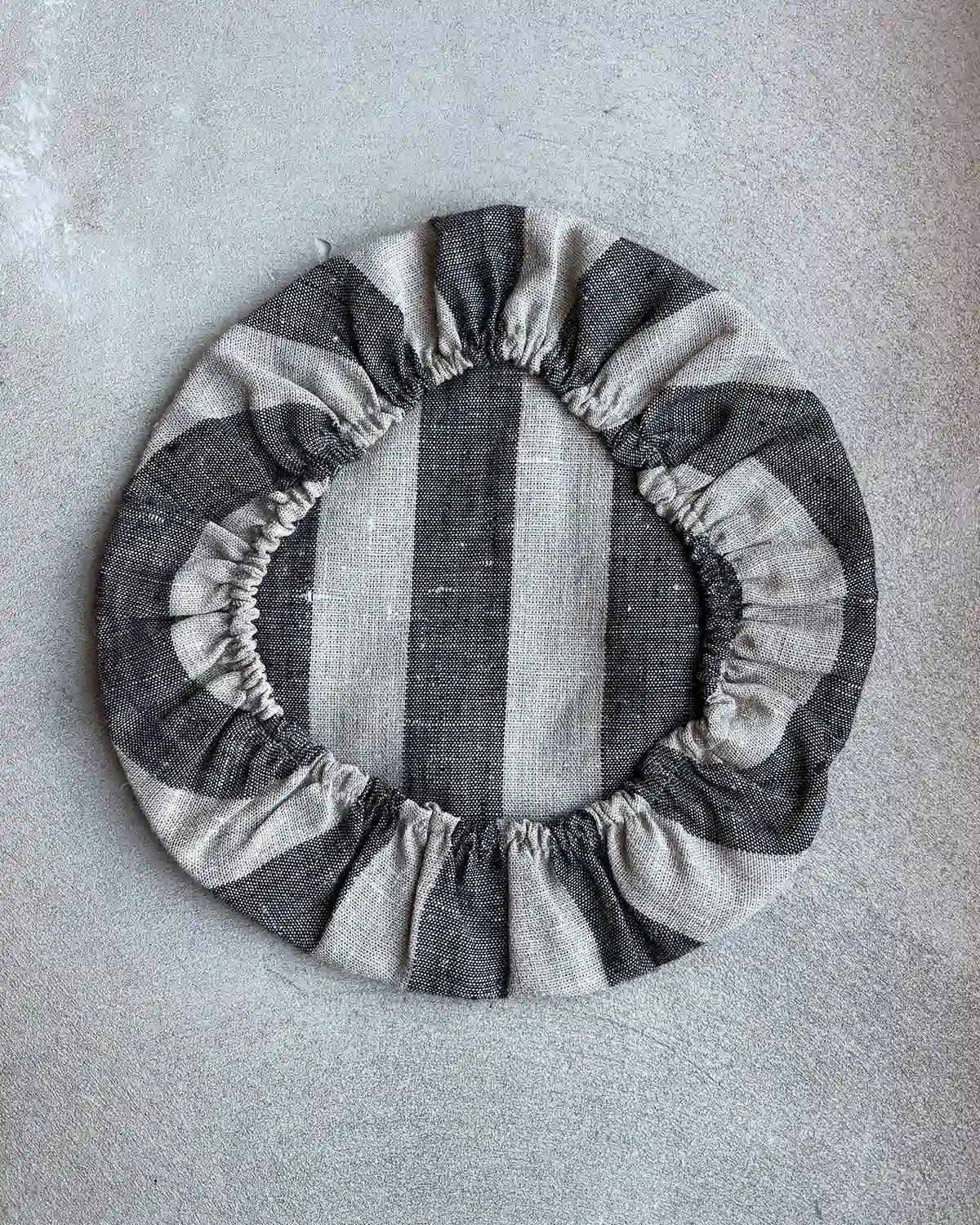 Skålöverdrag i linne (24 cm) | Bredrandig