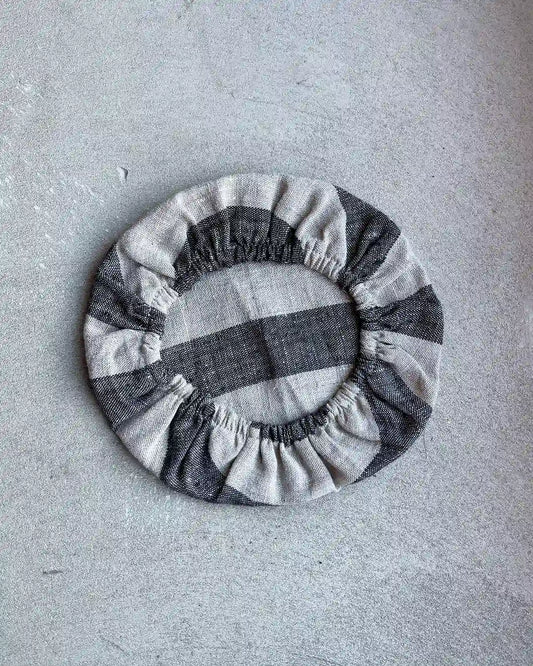 Skålöverdrag i linne (18 cm) | Bredrandig