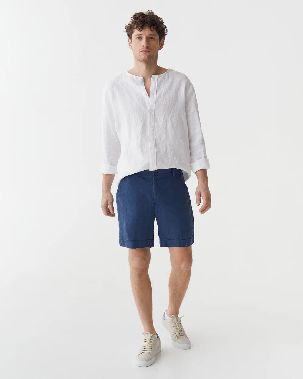 Shorts i linne (Mörkblå) | Magic Linen