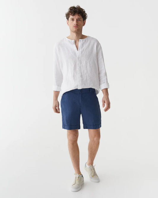 Shorts i linne (Mörkblå) | Magic Linen