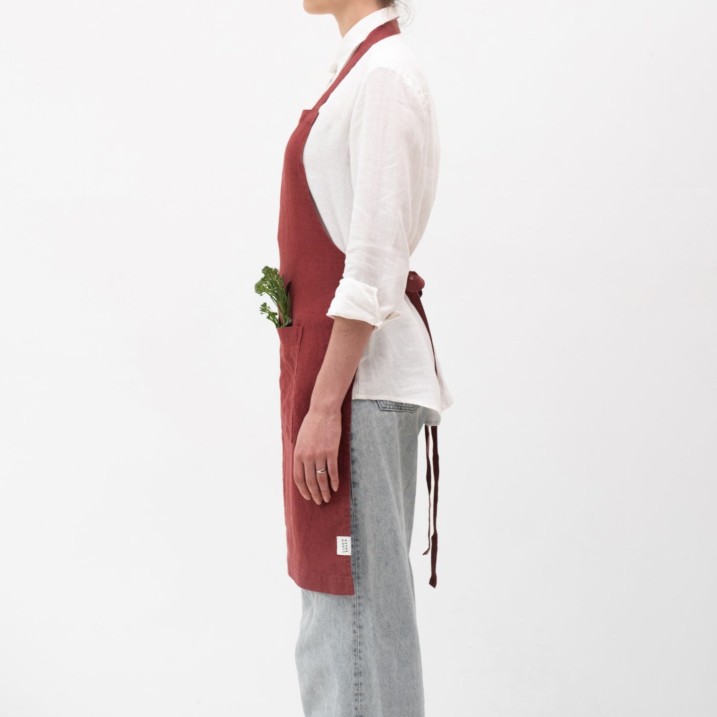 Förkläde i linne (Marsala) | Linen Tales