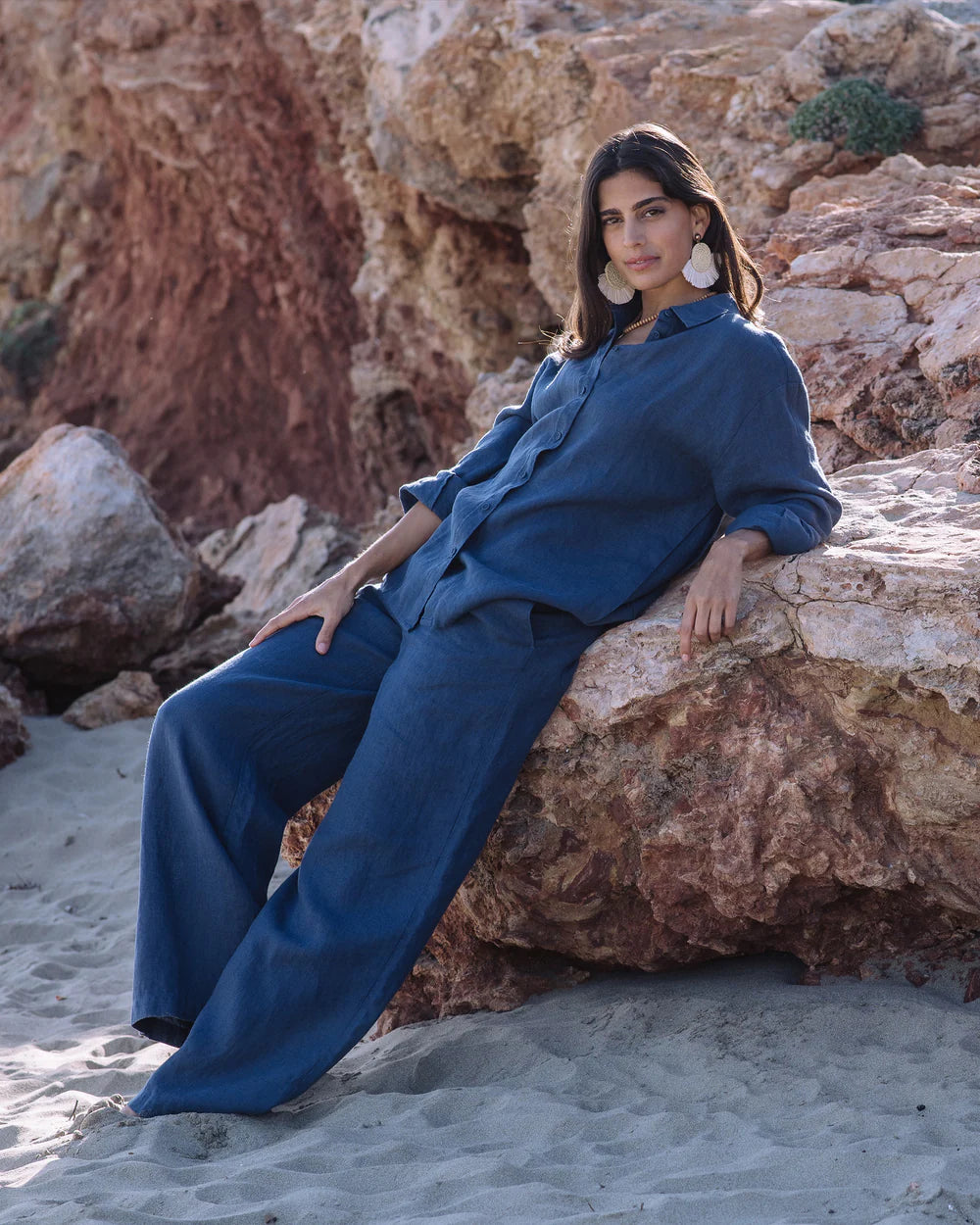Linnebyxor, vida (Navy)