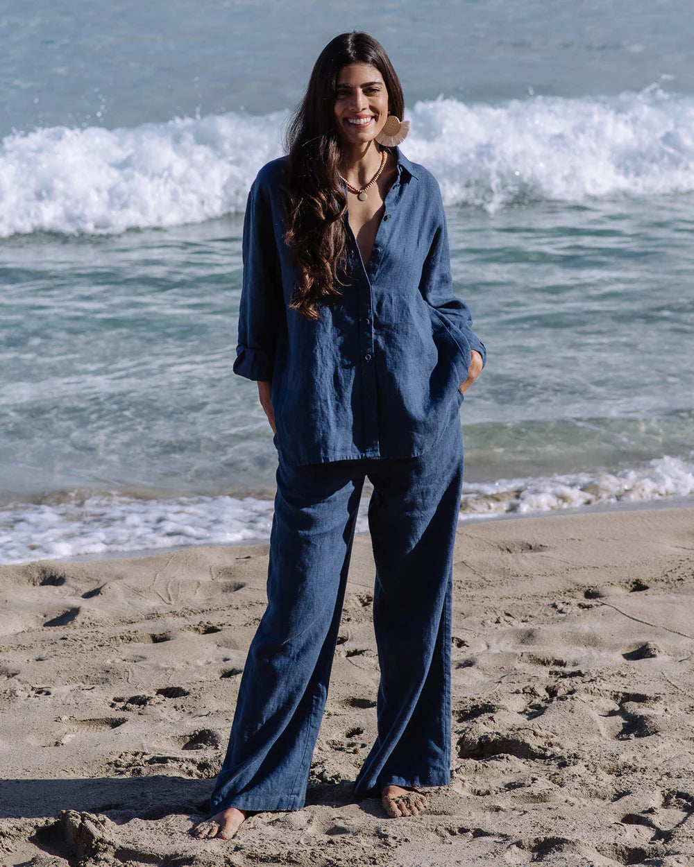 Linnebyxor, vida (Navy)