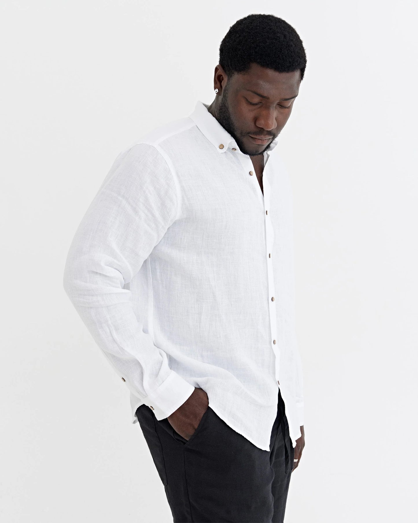 Linnebyxa, unisex (Svart)