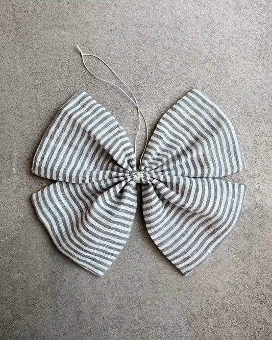 Rosett i linne (Svart randig)