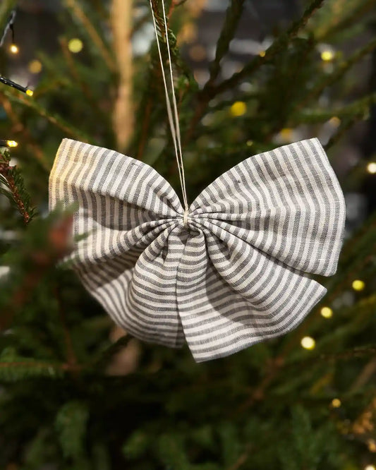 Rosett i linne (Svart randig)