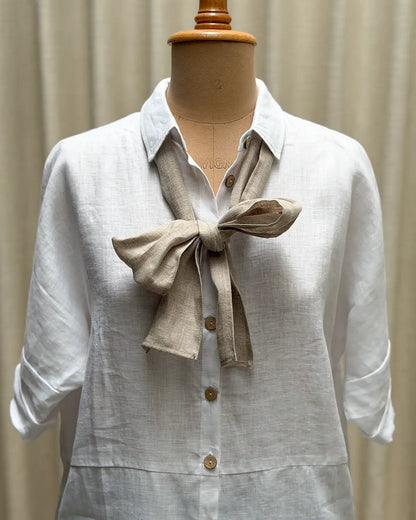 Linnesjal, smal (Beige)