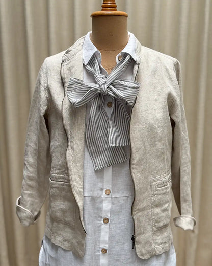 Linnesjal, smal (Svart/vit randig)