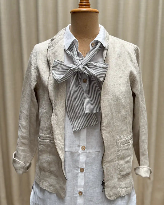 Linnesjal, smal (Svart/vit randig)