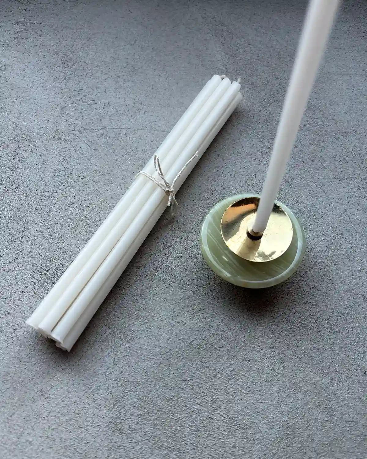 Bivaxljus (Vita) "Tårtljus", tunna (10-pack)