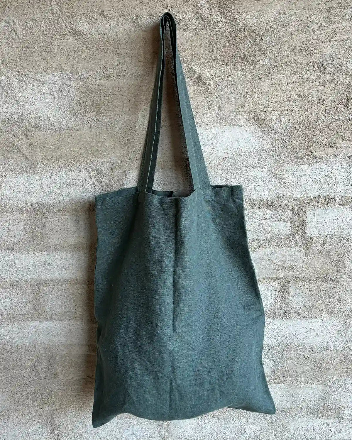 Tote-bag (Forest green) | Linen Tales