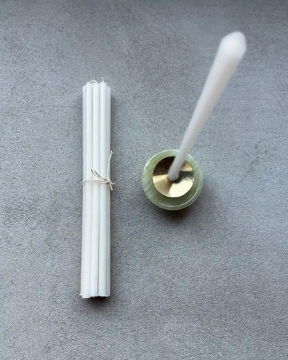 Bivaxljus (Vita) "Tårtljus", tunna (10-pack)