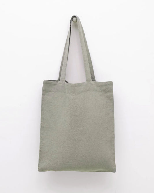 Tote-bag i linne | Khaki