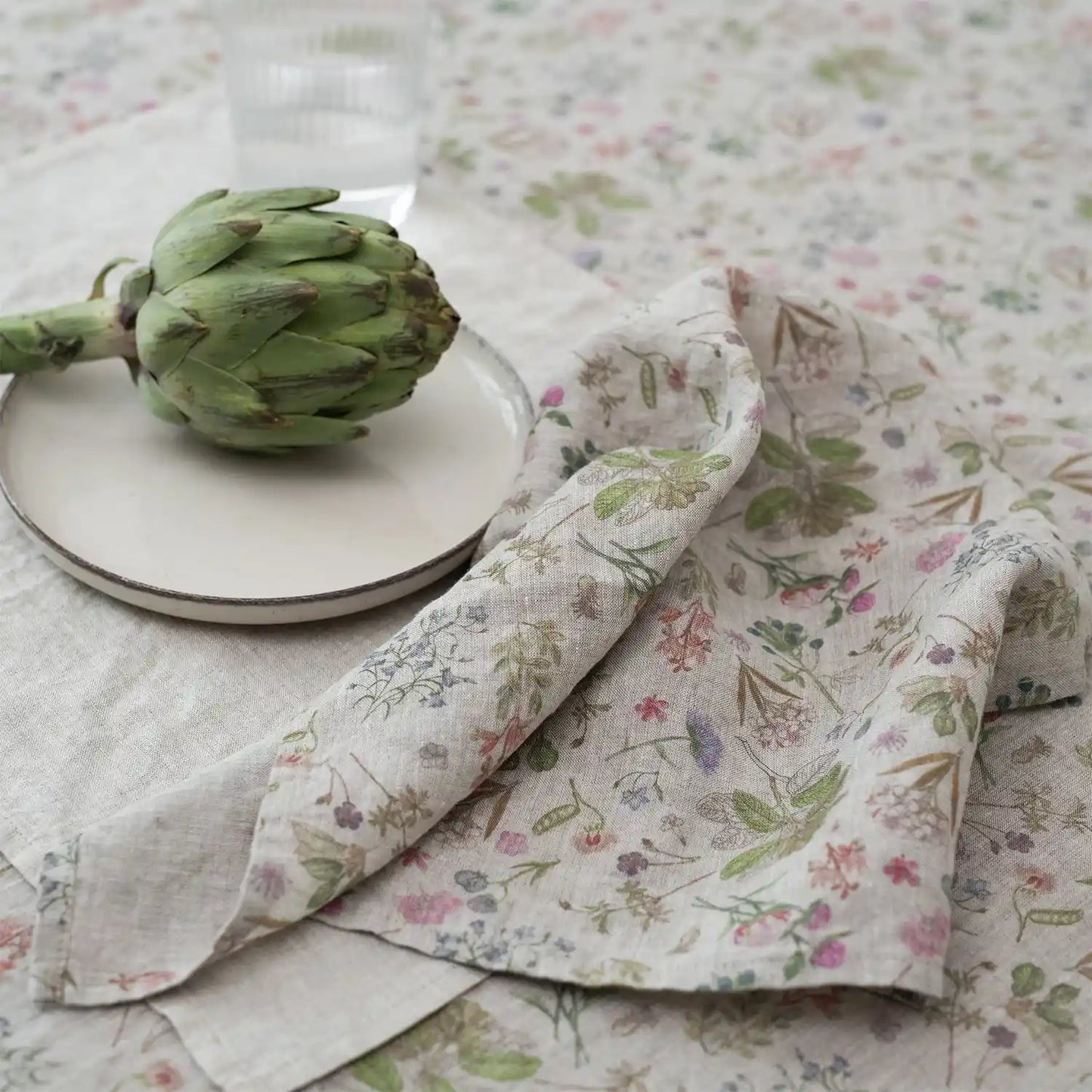 Linneservetter 40 cm (2 st), Botany | Linen Tales